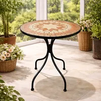 Mojawo Gartentisch Ø 60 x 70 cm Mehrfarbig