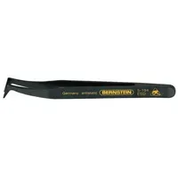 Bernstein tools for electronics Präzisionspinzette NK6 Hackenspitze, stumpf schwarz