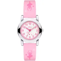 S.Oliver The Joy Time 34 mm Silikongehäuse Rosa Silikonarmband