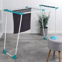 Hi Flügelwäschetrockner 20 m weiß/türkis