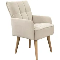 Exxpo - sofa fashion Armlehnstuhl Webstoff beige