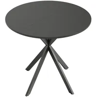 Homcom Küchentisch Ø 80 cm schwarz