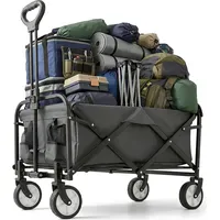 Relaxdays Bollerwagen faltbar grau