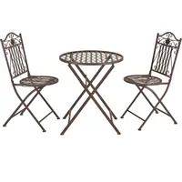 [en.casa] Bistroset Biella 3-tlg. Braun