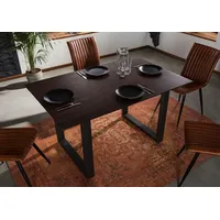 MASSIVMOEBEL24.DE Akazie 140 x 76 x 90 cm braun