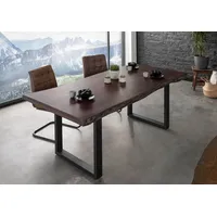 Massivmoebel24 Baumtisch 220 x 77 x 100 cm braun