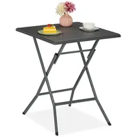Relaxdays Gartentisch klappbar 62 x 62 x 73 cm
