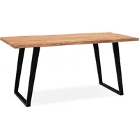 FineBuy Esszimmertisch 200 x 76 x 100 cm braun