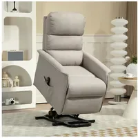 Homcom Fernsehsessel mit Aufstehhilfe Elektrisch Polyester 90 x 96