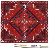 Tama TDR-SW Schlagzeug Teppich Southwest mit Drumsticks, Schallplatten
