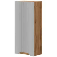 Vicco Badschrank, Grau, Holzwerkstoff, Rechteckig, 20x72.6x33 cm Badezimmer, Badezimmerschränke,