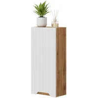Vicco Badschrank Lotta, Weiß, Holzwerkstoff, Rechteckig, 20x72.6x33 cm, Badezimmer,