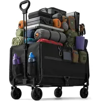 Relaxdays Bollerwagen faltbar schwarz