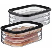 Mepal Modula Küchendose rechteckig schwarz 3,0 cm 1,65 l