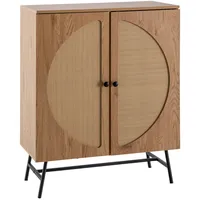 Wohnling Sideboard 80 x 103 x 39 cm Braun