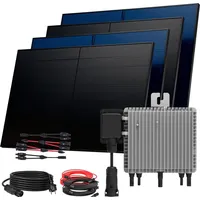 Sunniva Balkonkraftwerk Full Black Bifazial 2000 W inkl. DEYE