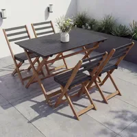 MCW Lounge-Set 4-tlg. Schwarz