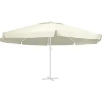VidaXL Ersatzbezug Sonnenschirm Polyester 610 cm Sandfarben