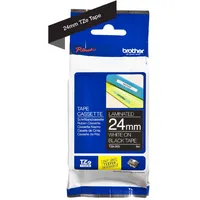 Brother TZe-355 laminiert schwarz auf weiß 2,4cm x 8m