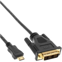 InLine Mini-HDMI zu DVI Kabel, HDMI Stecker C zu