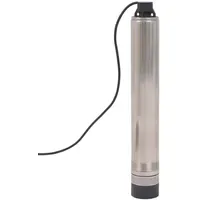VidaXL Tiefbrunnenpumpe 55 m 1000 W silberfarben