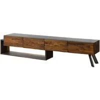 Wolf-Möbel SEVILLA Lowboard 240x40x50 cm Braun Holz