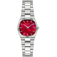 BULOVA Super Seville Silberfarben/Rot Quarz 3 bar 96L354
