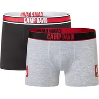 Camp David Boxershorts casual rot M 2er Pack