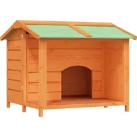 VidaXL Hundehütte Braun 96x87x80,5 cm Massivholz Kiefer
