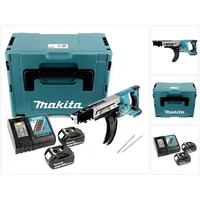Makita Akku-Magazinschrauber inkl. 2 x 4,0 Ah + Makpac