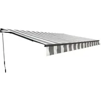 Garden Pleasure Gelenkarmmarkise 400 x 250 cm grau