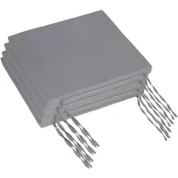 Relaxdays Sitzkissen 40 x 40 x 3 cm grau