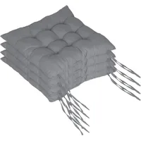 Relaxdays Sitzkissen 40 x 40 x 5 cm grau