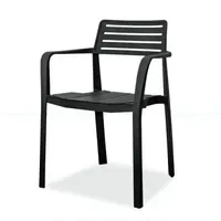 JV Möbel Designer Schwarzer Terrassenstuhl Gartenstuhl 0 x 0