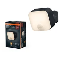 Osram Außenleuchte Kunststoff IP54 mit Bewegungsmelder Silber