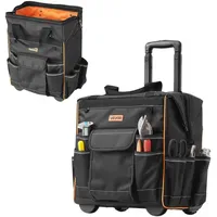 Vevor Werkzeugtasche mit Rollen 25-tlg. Schwarz 390x290x420 mm