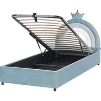 Beliani Kinderbett Grisetot 90 x 200 cm Textil blau