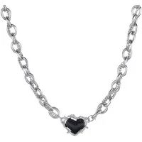 FIRETTI Kette mit Anhänger Edelstahl schwarz