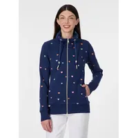 Ragwear Sweatjacke "RONETTE HEARTS", Damen, Gr. M, night blau,