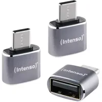 Intenso USB-A auf USB-C Adapter Grau