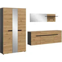 Xonox.home Canu Garderobenkombination 296x190x37 cm Grau
