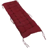 Relaxdays Bankauflage 160 x 50 x 8 cm rot