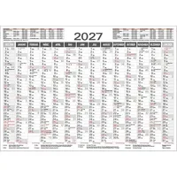 Korsch Verlag Tafelkalender A4 2027: 14 Monate auf einer