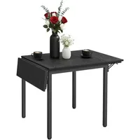 Relaxdays Klapptisch 120 x 76 x 78 cm schwarz