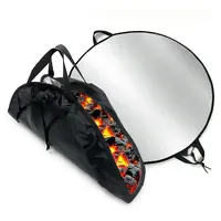 Relaxdays Feuerschale Ø 100 cm Aluminium/Kunststoff Schwarz/Silber