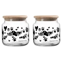 Ritzenhoff & Breker Mika Cat Leckerli-Dose Set 2-teilig weiß