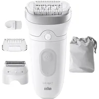 Braun Silk-épil 7 SE7-030 Epilierer, Weiß/Silber