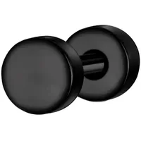 True Rebels Ohrstecker TR328 schwarz 3,9 Edelstahl