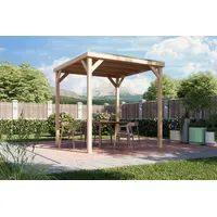 Karibu Holzpavillon KARIBU "Pergola Quadratus", naturbelassen, B/H/T: 231cm x