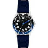 S.Oliver The Happy Time 0 mm Silikongehäuse Blau Silikonarmband